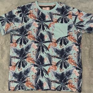 Free Planet Shirt Men's Flamingo Short Sleeve Tee